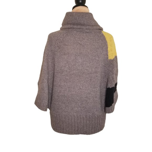 Vertigo Paris Printed Drawstring Cowl Neck Sweater, Vertigo Sz S - Picture 4 of 5